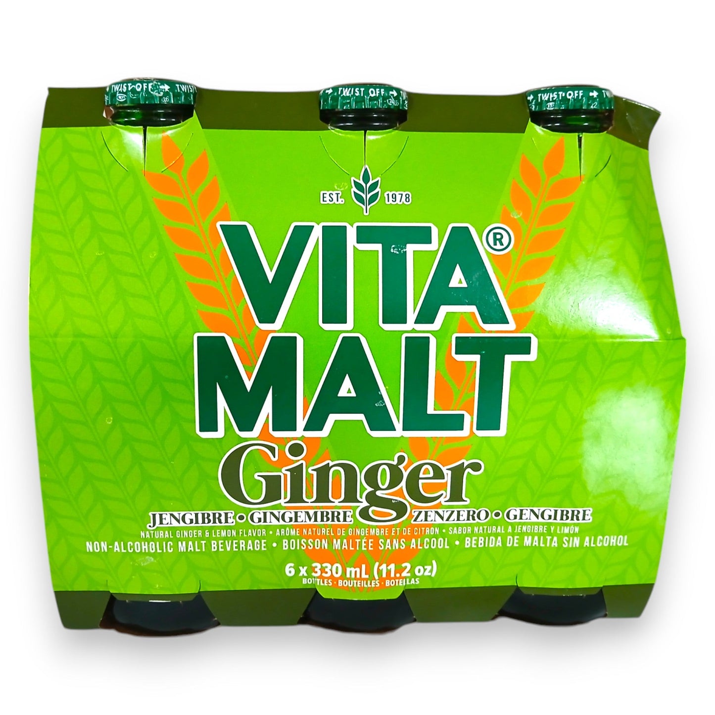 Vita Malt Ginger - 6 x 330 ml (11.2 oz)